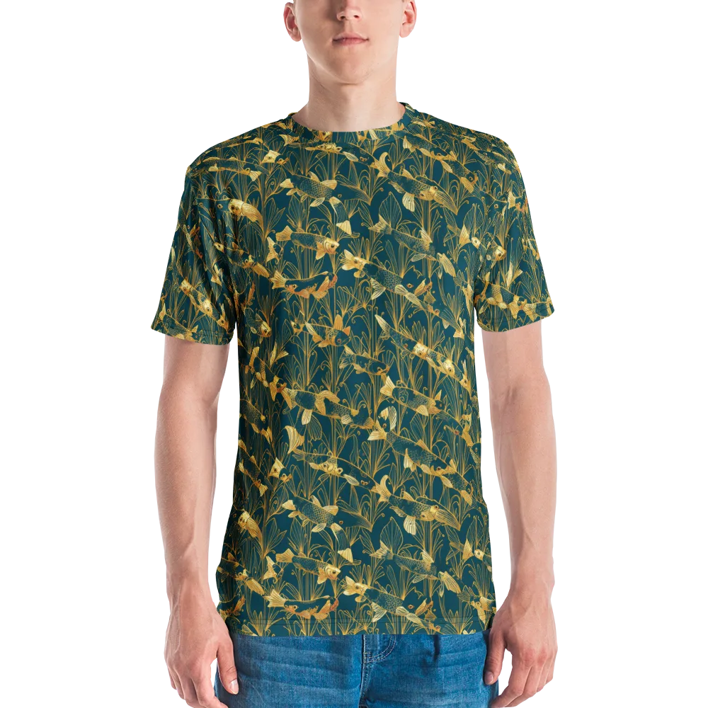 Midnight Pond on Men's Crew Neck T-Shirt — Front