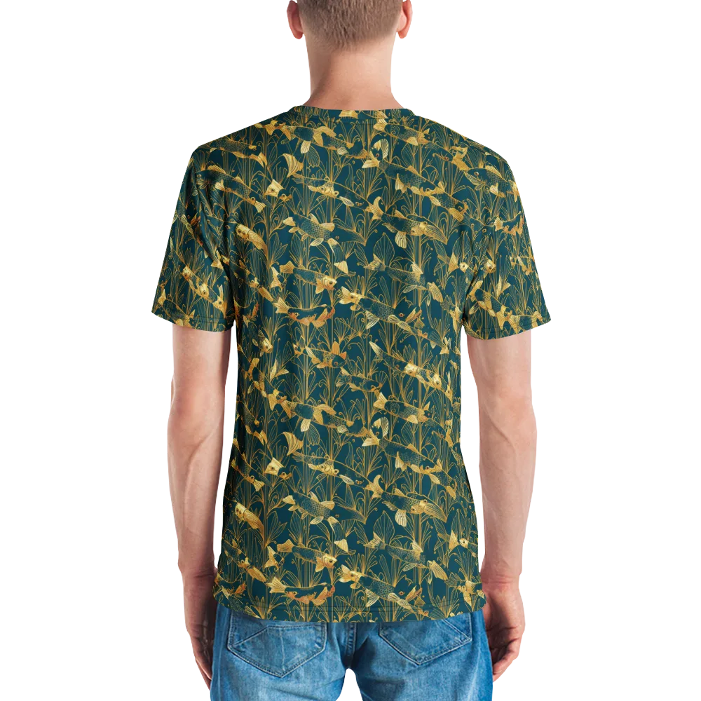 Midnight Pond on Men's Crew Neck T-Shirt — Back