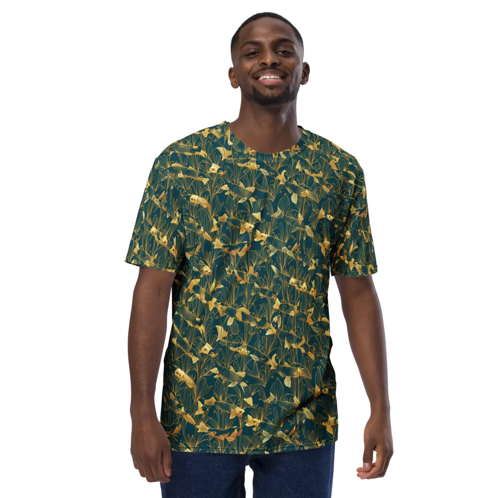 Midnight Pond on Men's Crew Neck T-Shirt — Front