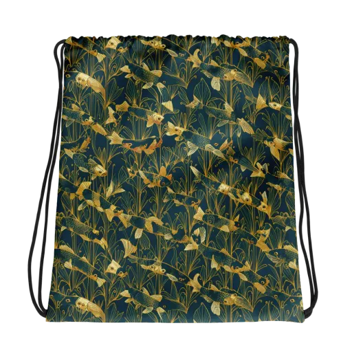 Midnight Pond on a Drawstring Bag