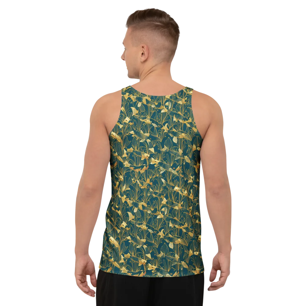 Midnight Pond on Men's Tank Top — Back