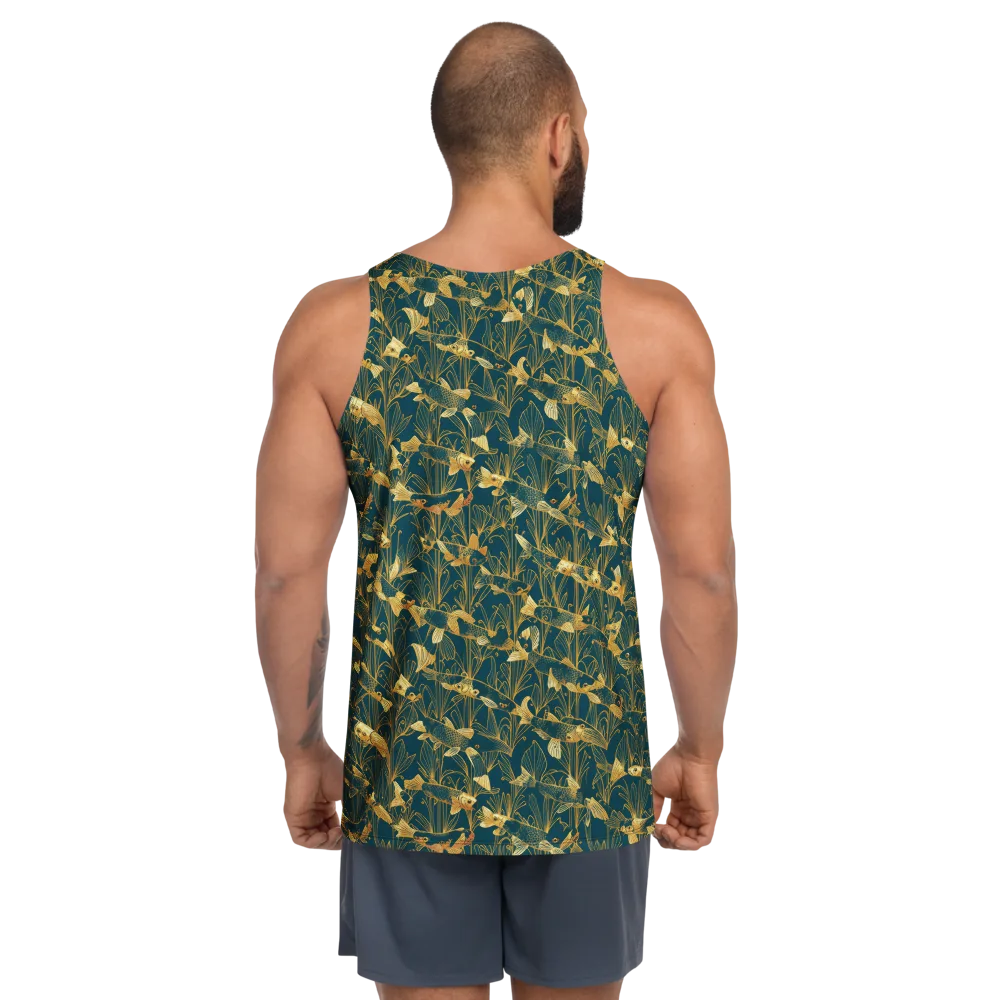 Midnight Pond on Men's Tank Top — Back