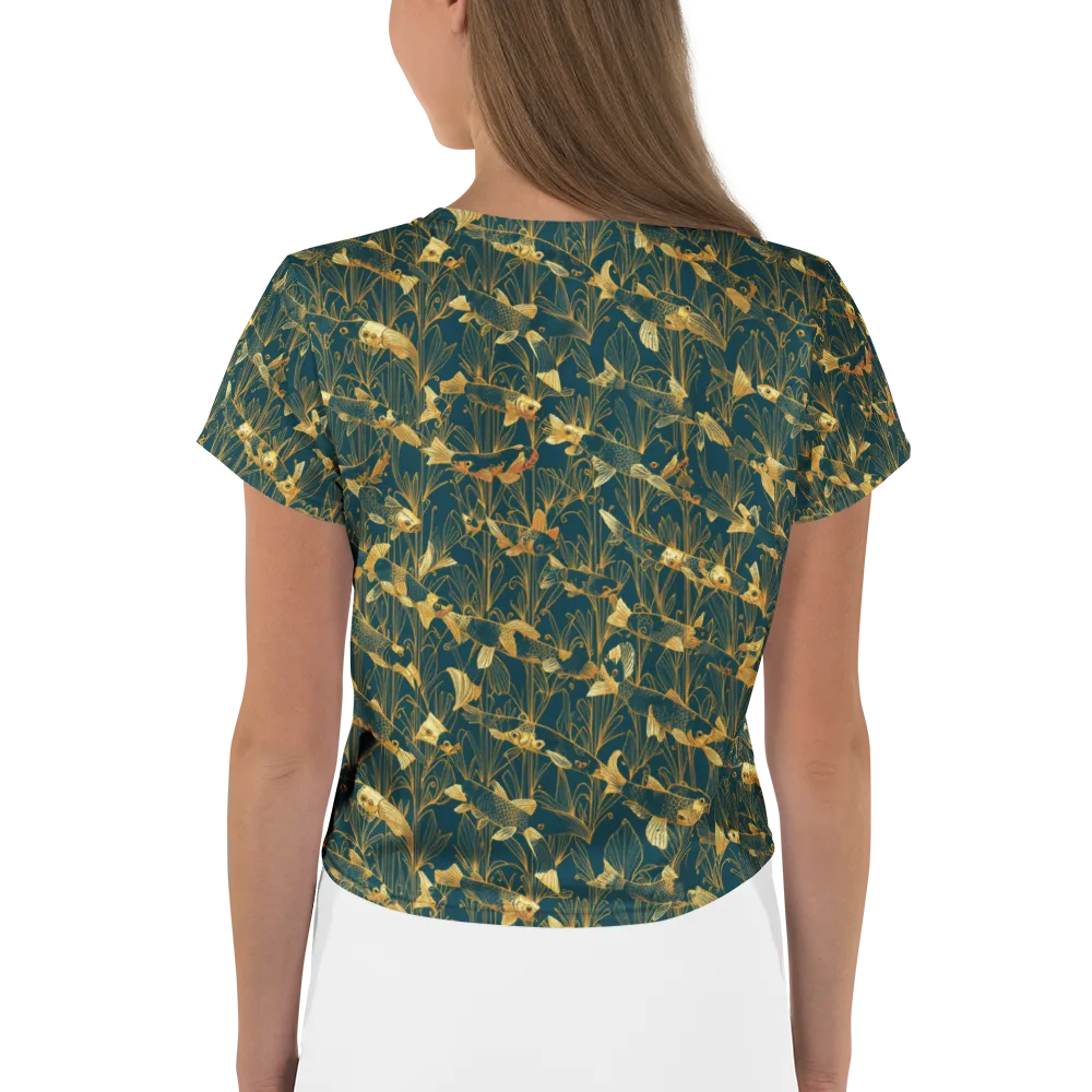 Midnight Pond on Crop Tee — Back