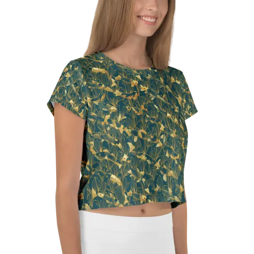 Midnight Pond on a Crop Tee