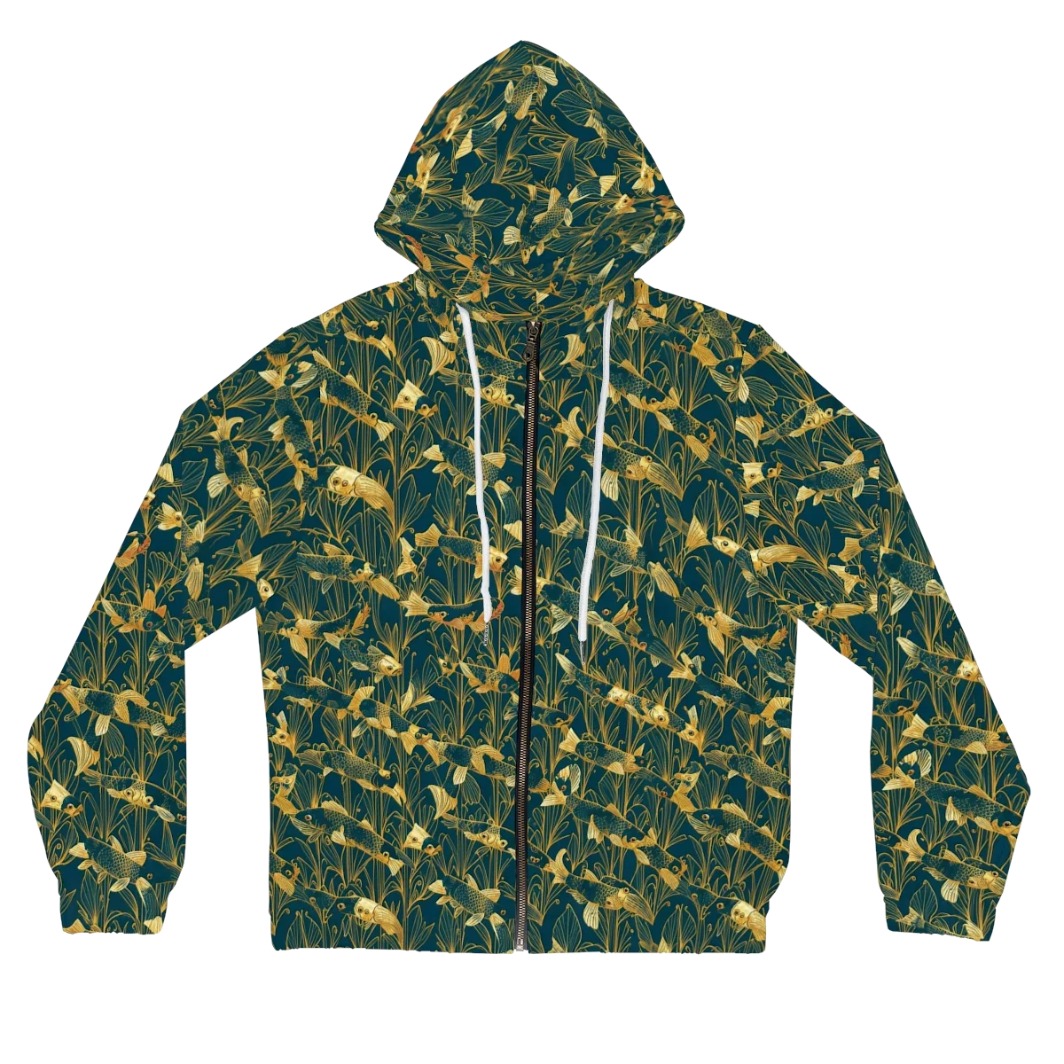 Midnight Pond on Women's Full-Zip Hoodie — Front