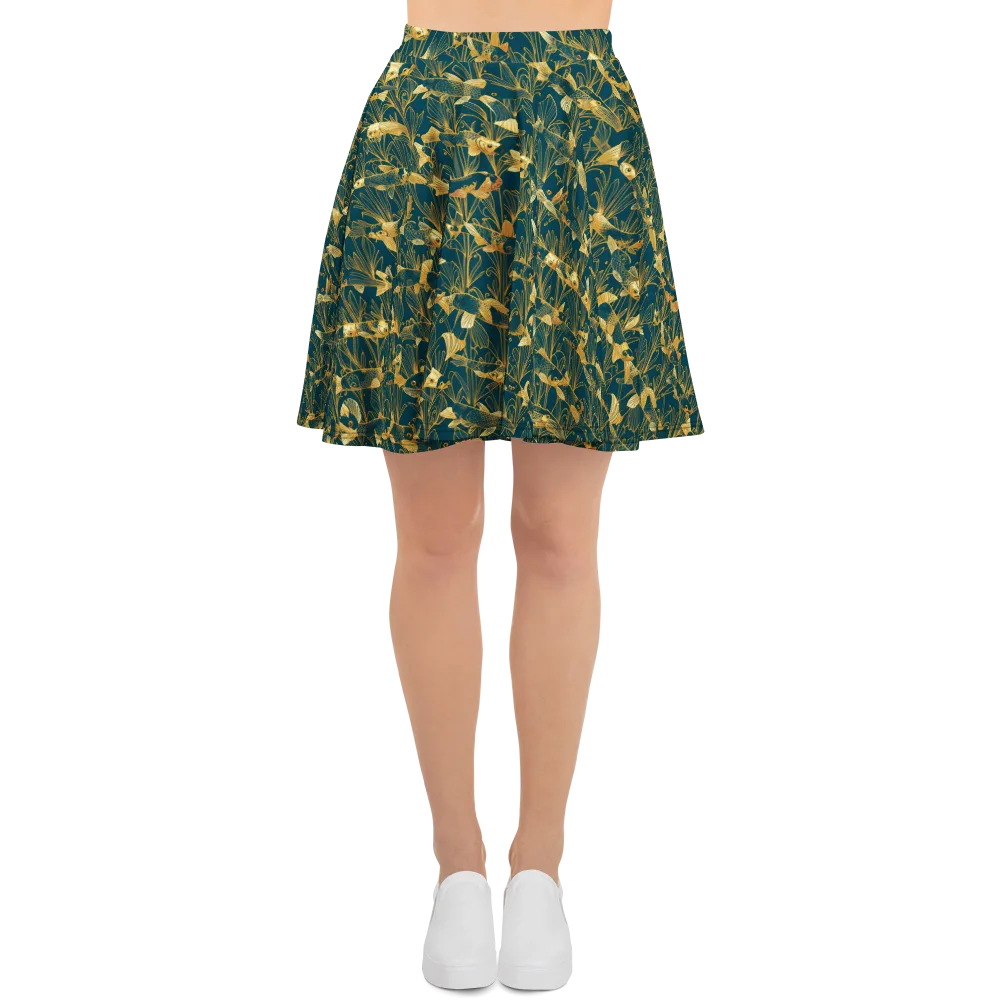 Midnight Pond on Skater Skirt — Front