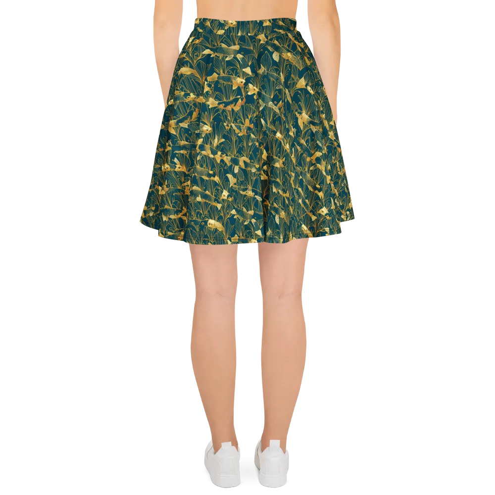 Midnight Pond on Skater Skirt — Back