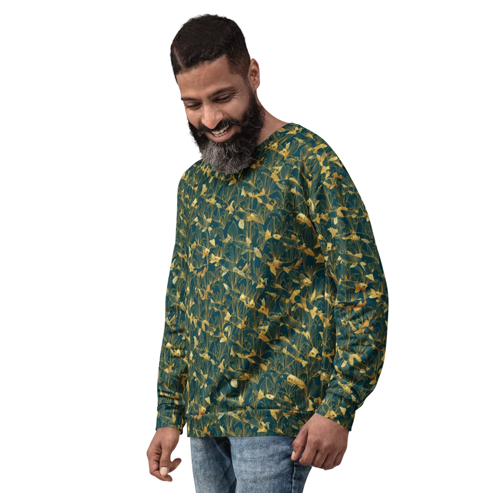 Midnight Pond on Sweatshirt — Left Front