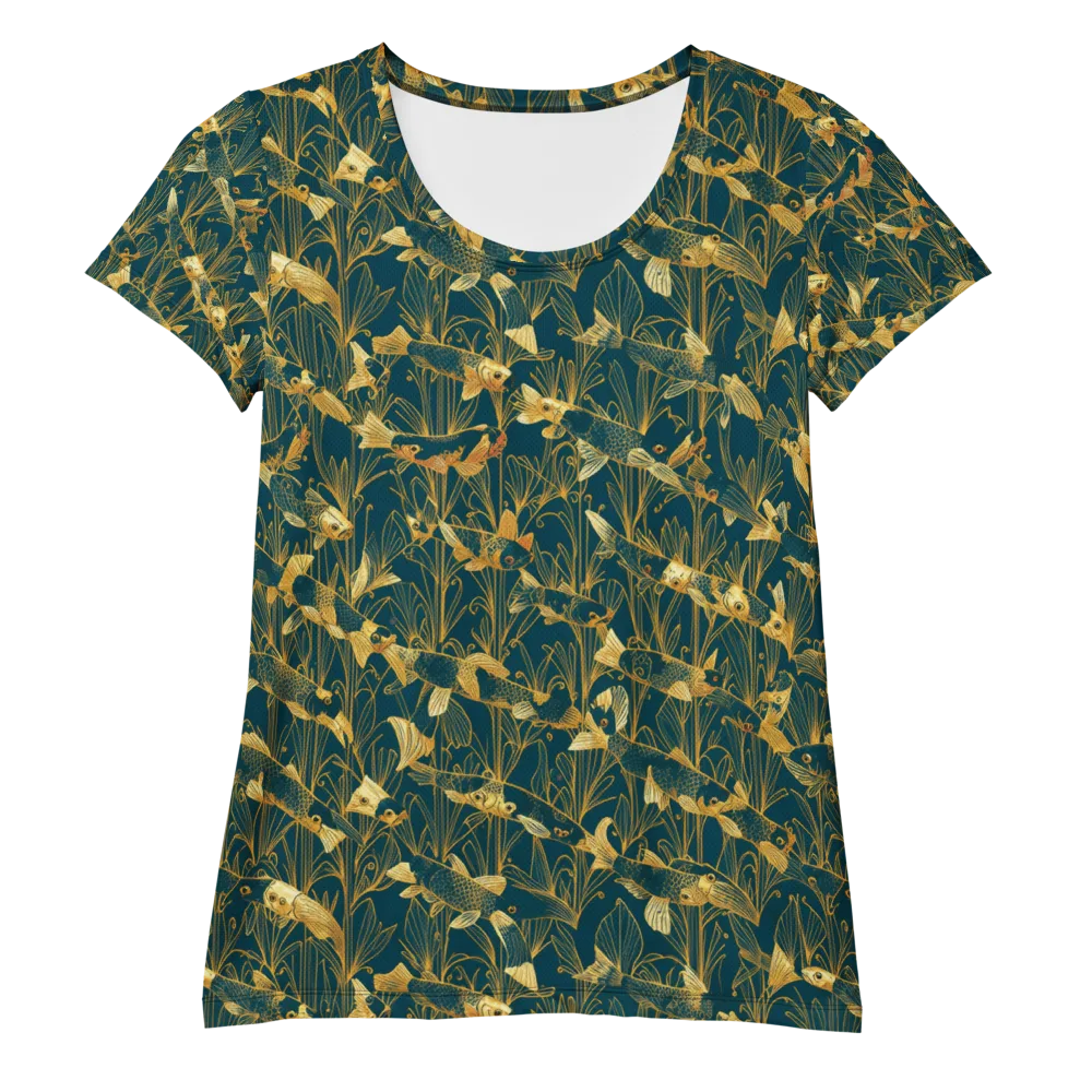 Midnight Pond on Women's Athletic T-Shirt — Front