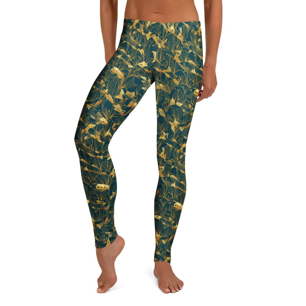 Midnight Pond on Leggings — Front