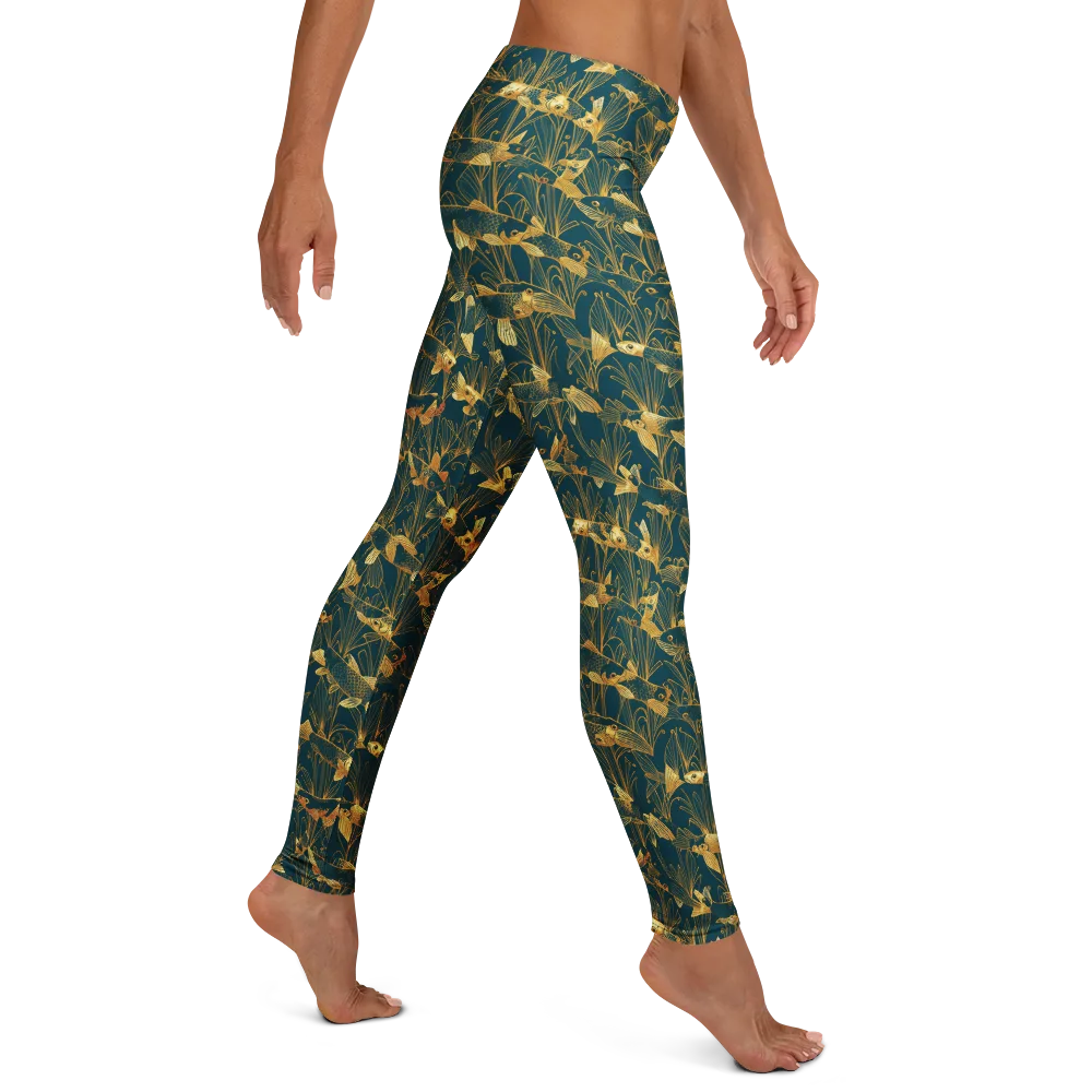 Midnight Pond on Leggings — Right