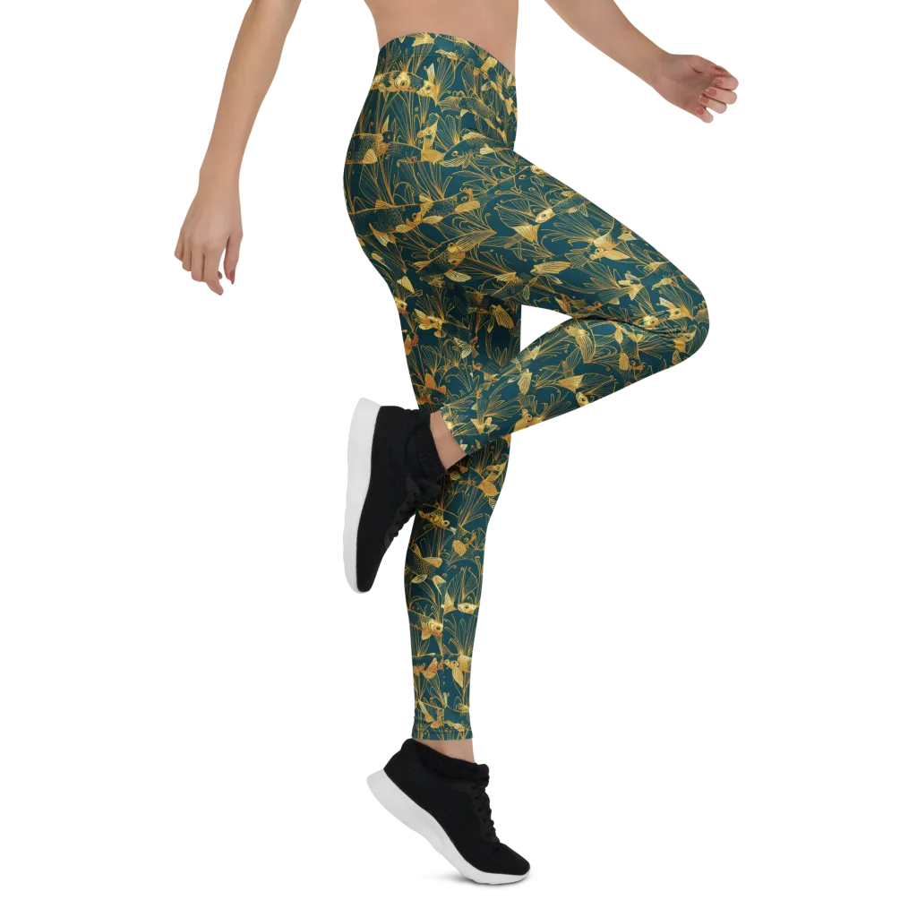 Midnight Pond on Leggings — Right