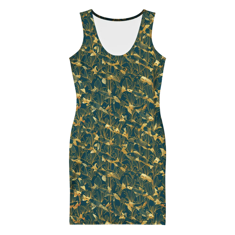 Midnight Pond on Bodycon Dress — Front