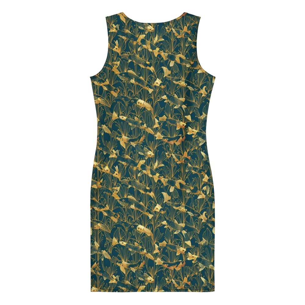 Midnight Pond on Bodycon Dress — Back