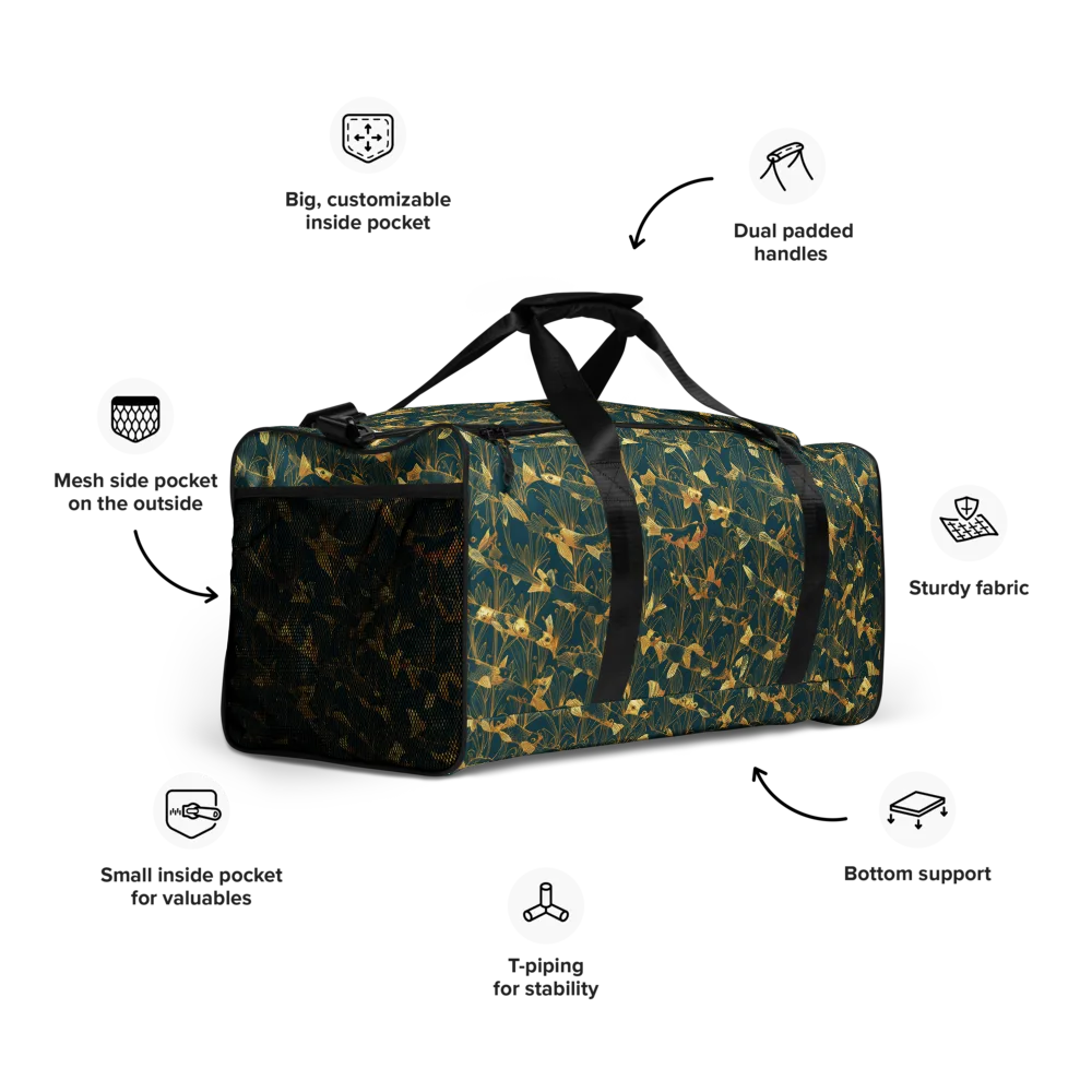 Midnight Pond on Duffle Bag — Right Front