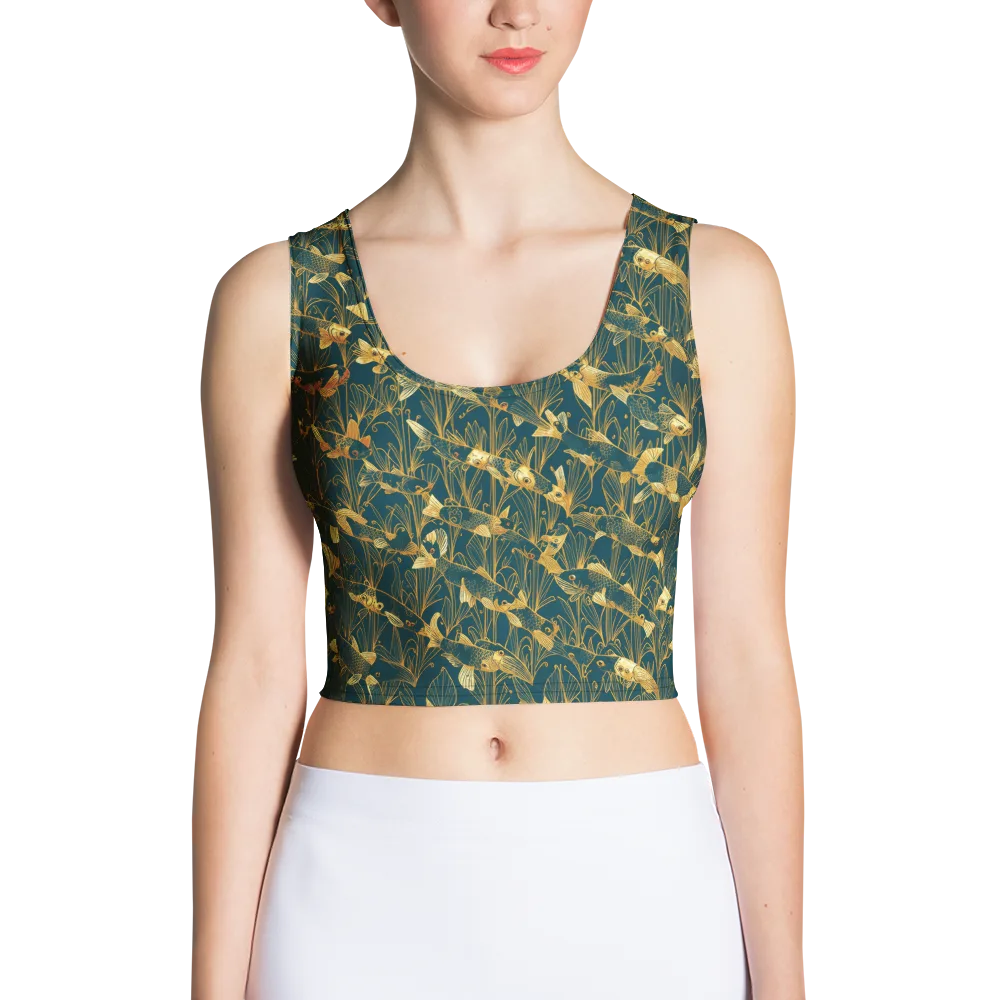 Midnight Pond on Crop Top — Front