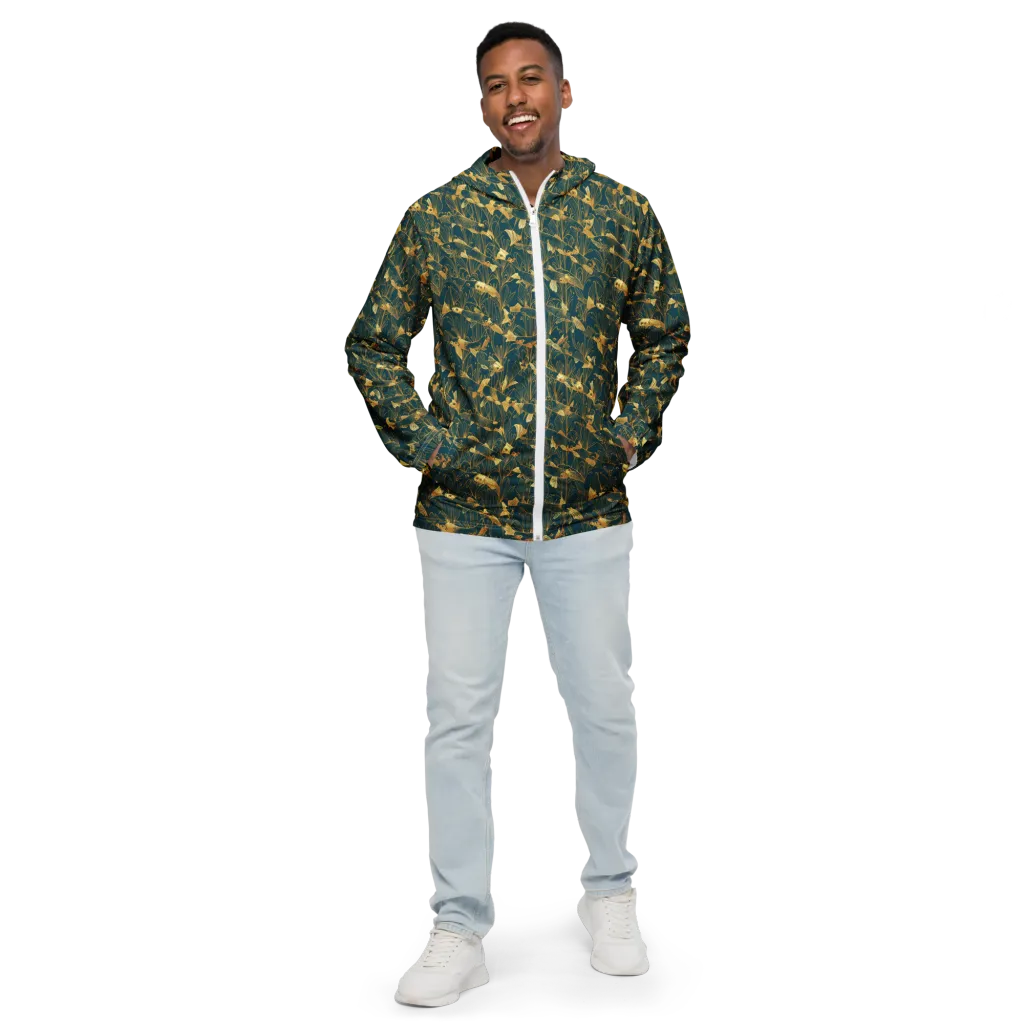Midnight Pond on Men's Windbreaker — Front