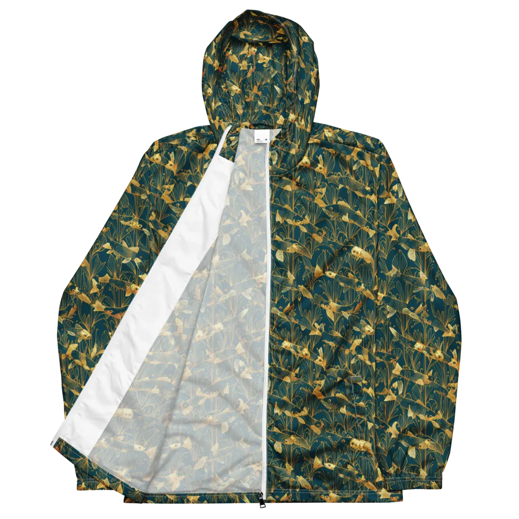 Midnight Pond on Men's Windbreaker — Front