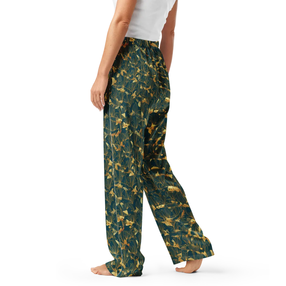 Midnight Pond on Women's Pajama Pants — Left