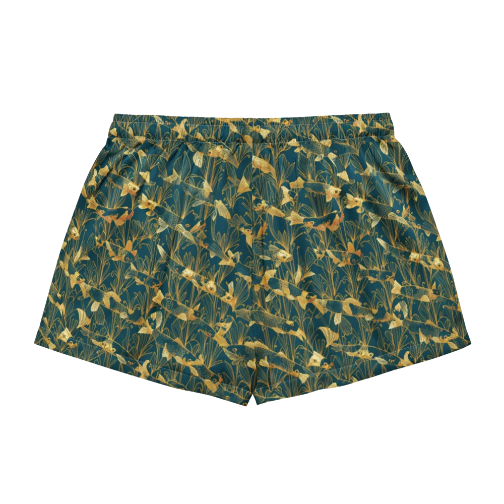 Midnight Pond on Women's Pajama Shorts — Back