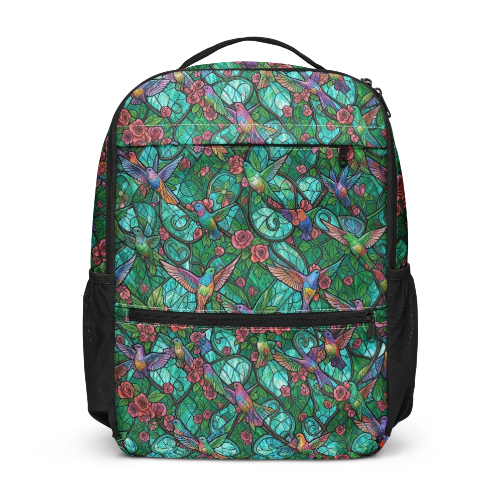 Jewelwing Garden on Utility Backpack — Front