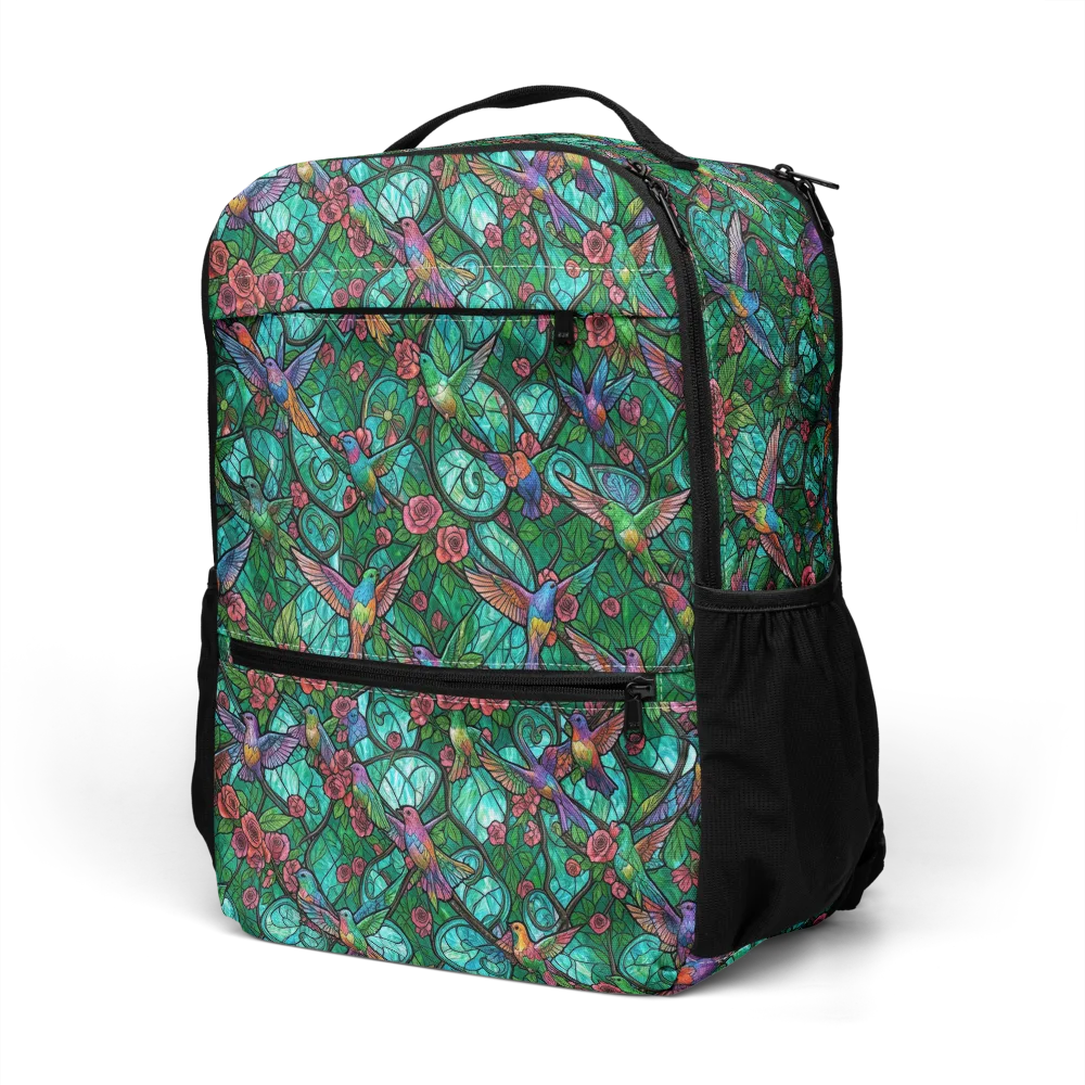 Jewelwing Garden on Utility Backpack — Left Front
