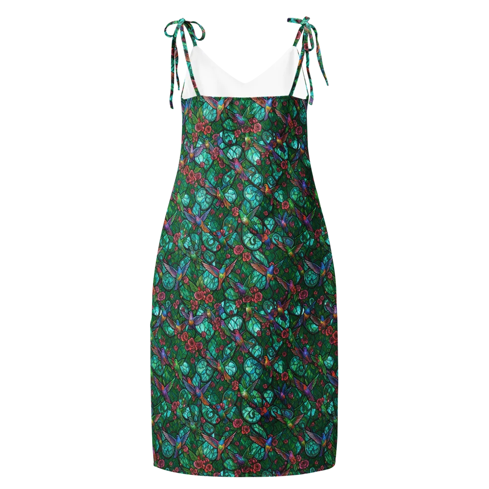 Jewelwing Garden on Slip Dress — Back