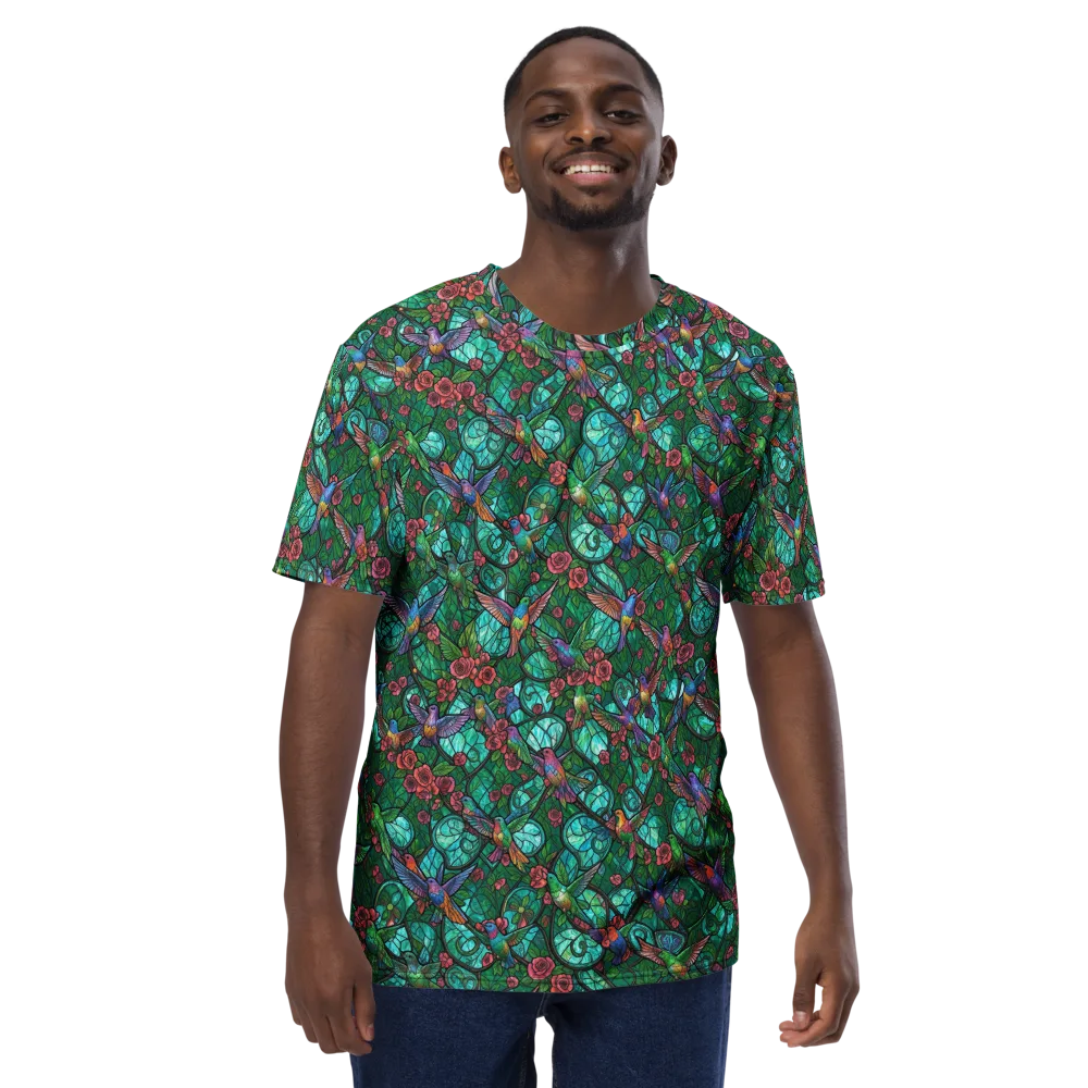 Jewelwing Garden on Men's Crew Neck T-Shirt — Front