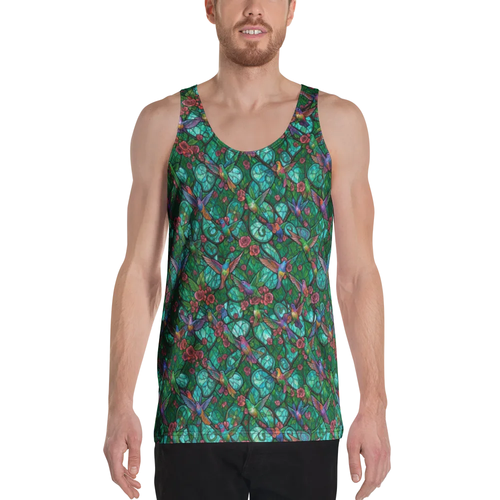 Jewelwing Garden on Men's Tank Top — Front