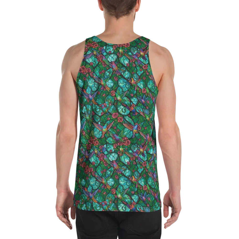 Jewelwing Garden on Men's Tank Top — Back