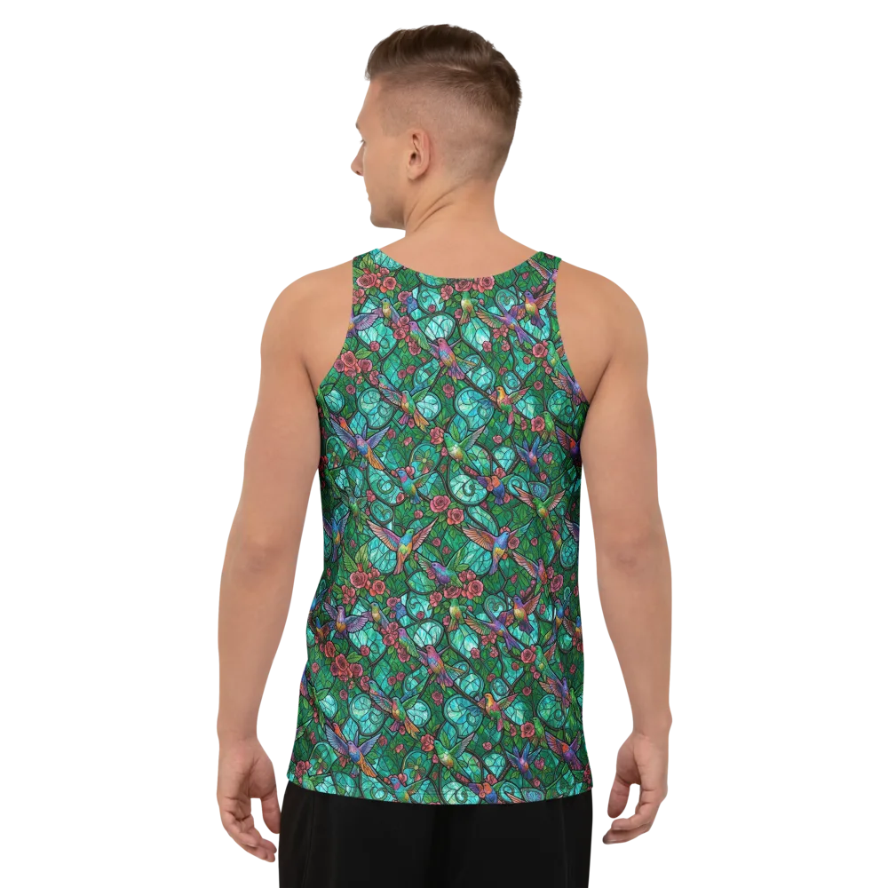 Jewelwing Garden on Men's Tank Top — Back