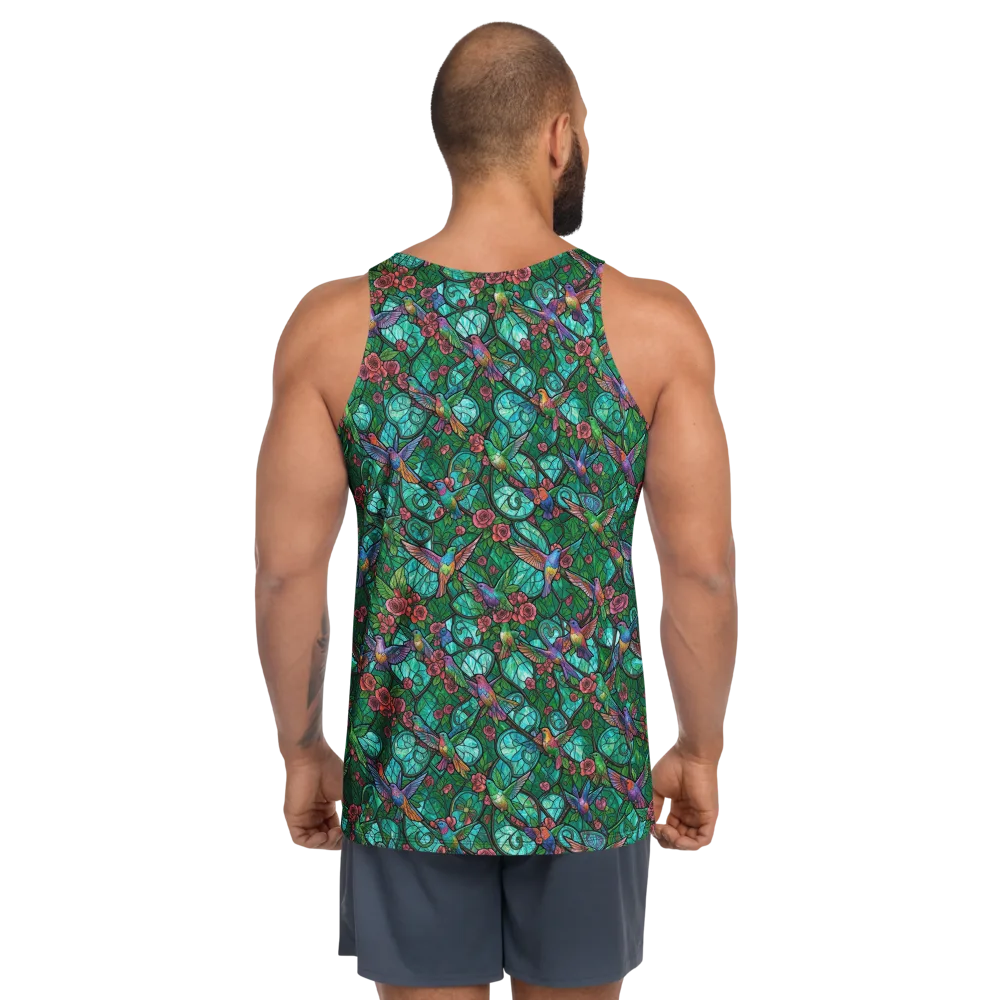 Jewelwing Garden on Men's Tank Top — Back