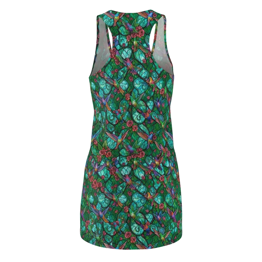 Jewelwing Garden on Racerback Dress — Back
