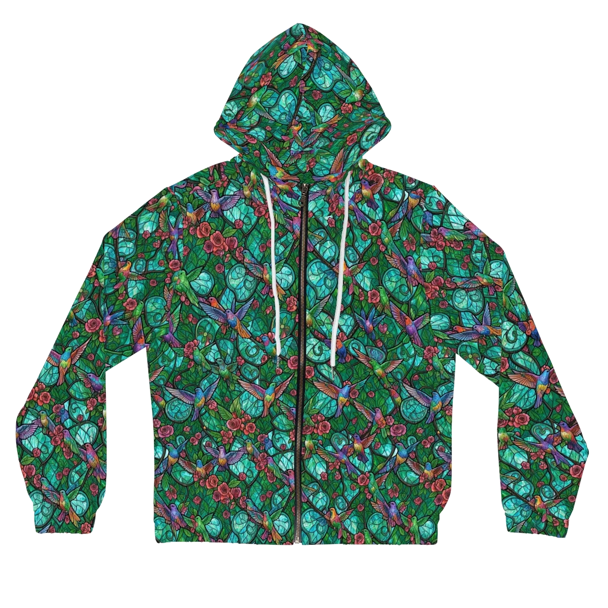 Jewelwing Garden on Women's Full-Zip Hoodie — Front