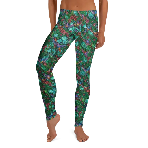 Jewelwing Garden on a Leggings