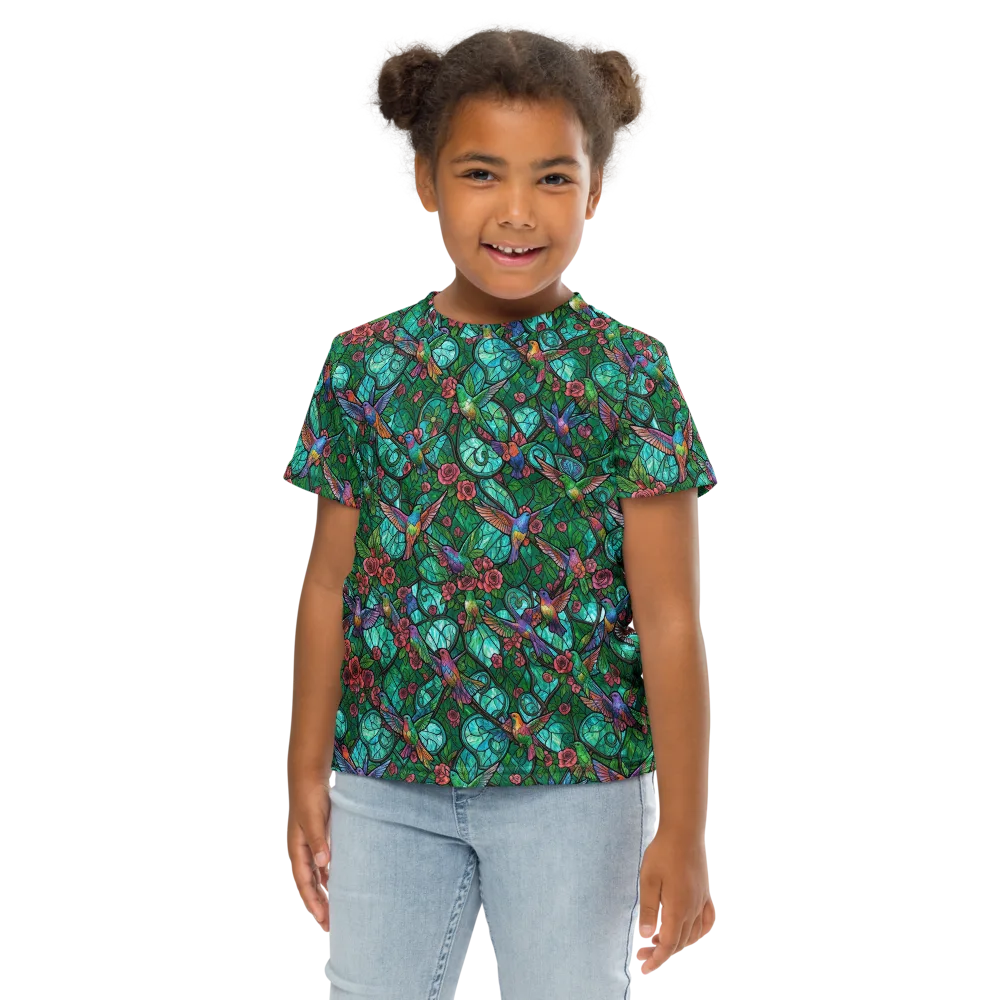 Jewelwing Garden on Kids Crew Neck T-Shirt — Front