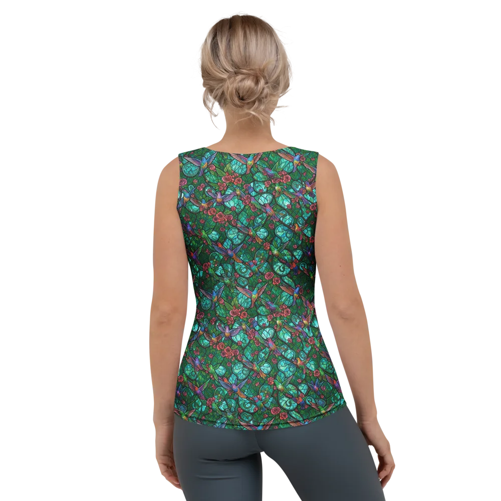 Jewelwing Garden on Women's Tank Top — Back