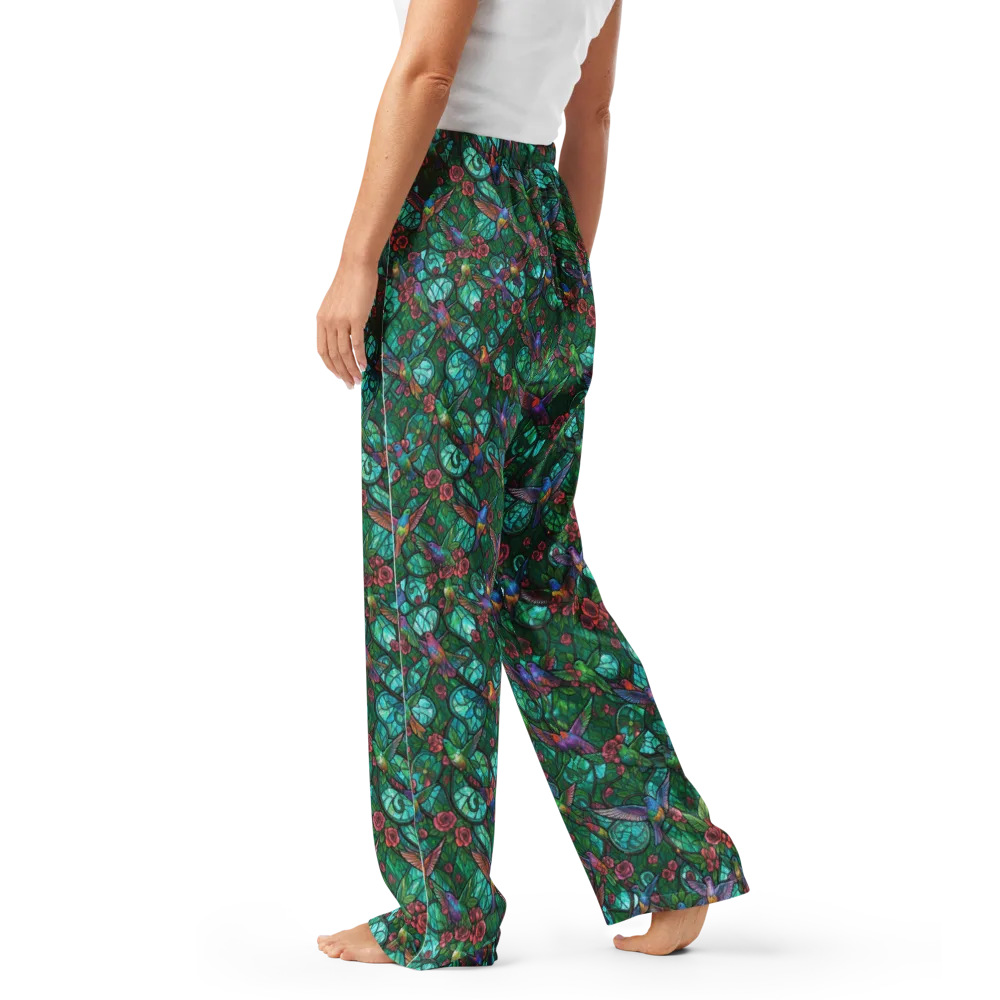 Jewelwing Garden on Women's Pajama Pants — Left