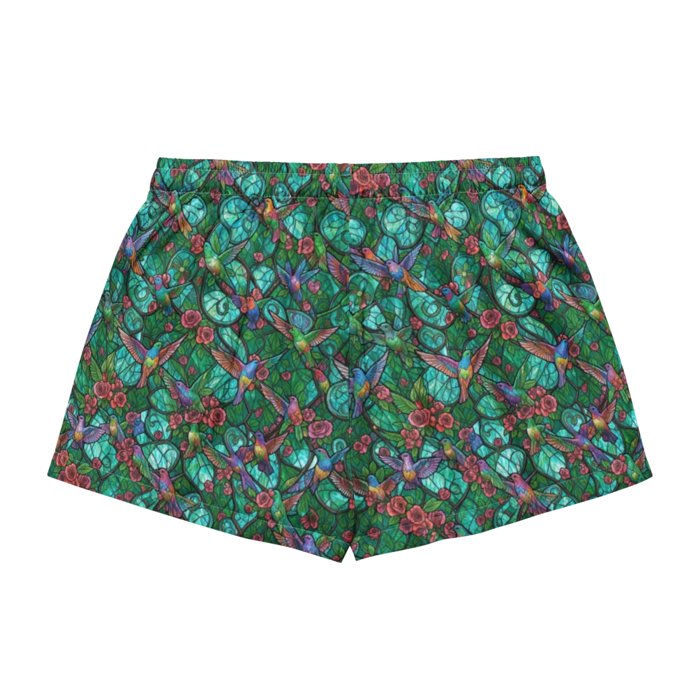 Jewelwing Garden on Women's Pajama Shorts — Back