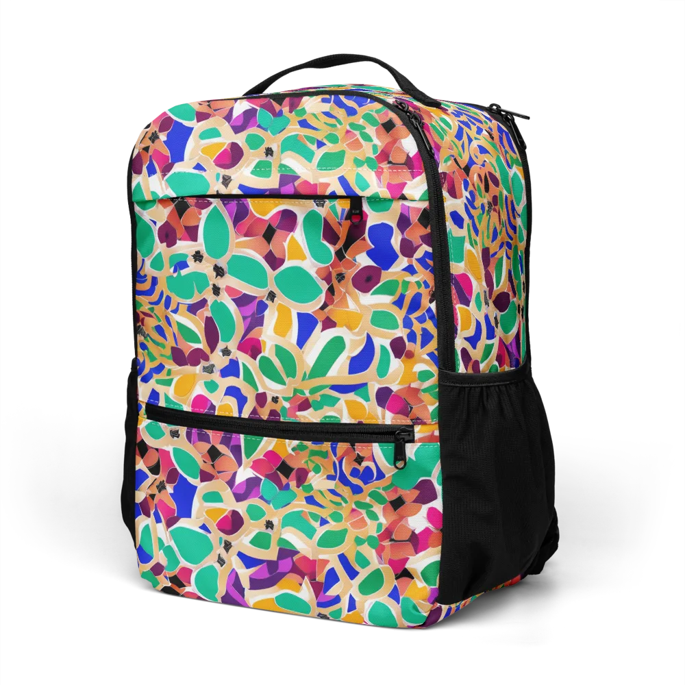 Confetti Bloom on Utility Backpack — Left Front