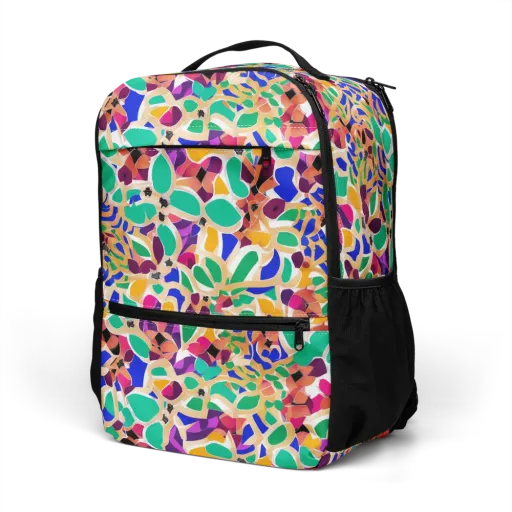 Confetti Bloom on a Utility Backpack
