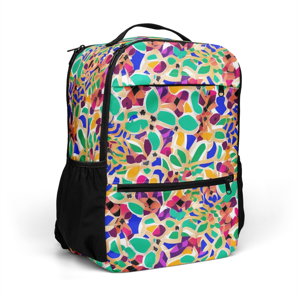 Confetti Bloom on Utility Backpack — Right Front