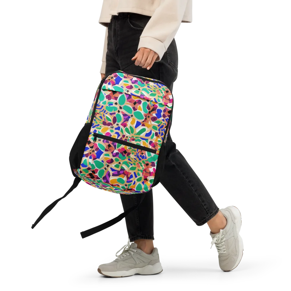 Confetti Bloom on Utility Backpack — Front