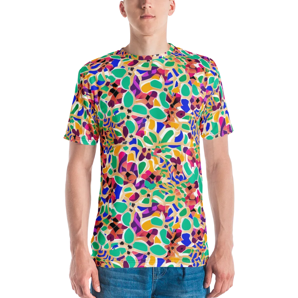 Confetti Bloom on Men's Crew Neck T-Shirt — Front