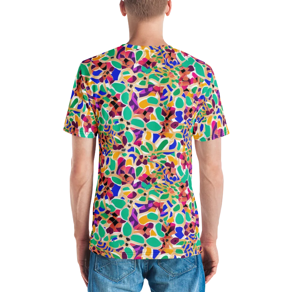 Confetti Bloom on Men's Crew Neck T-Shirt — Back