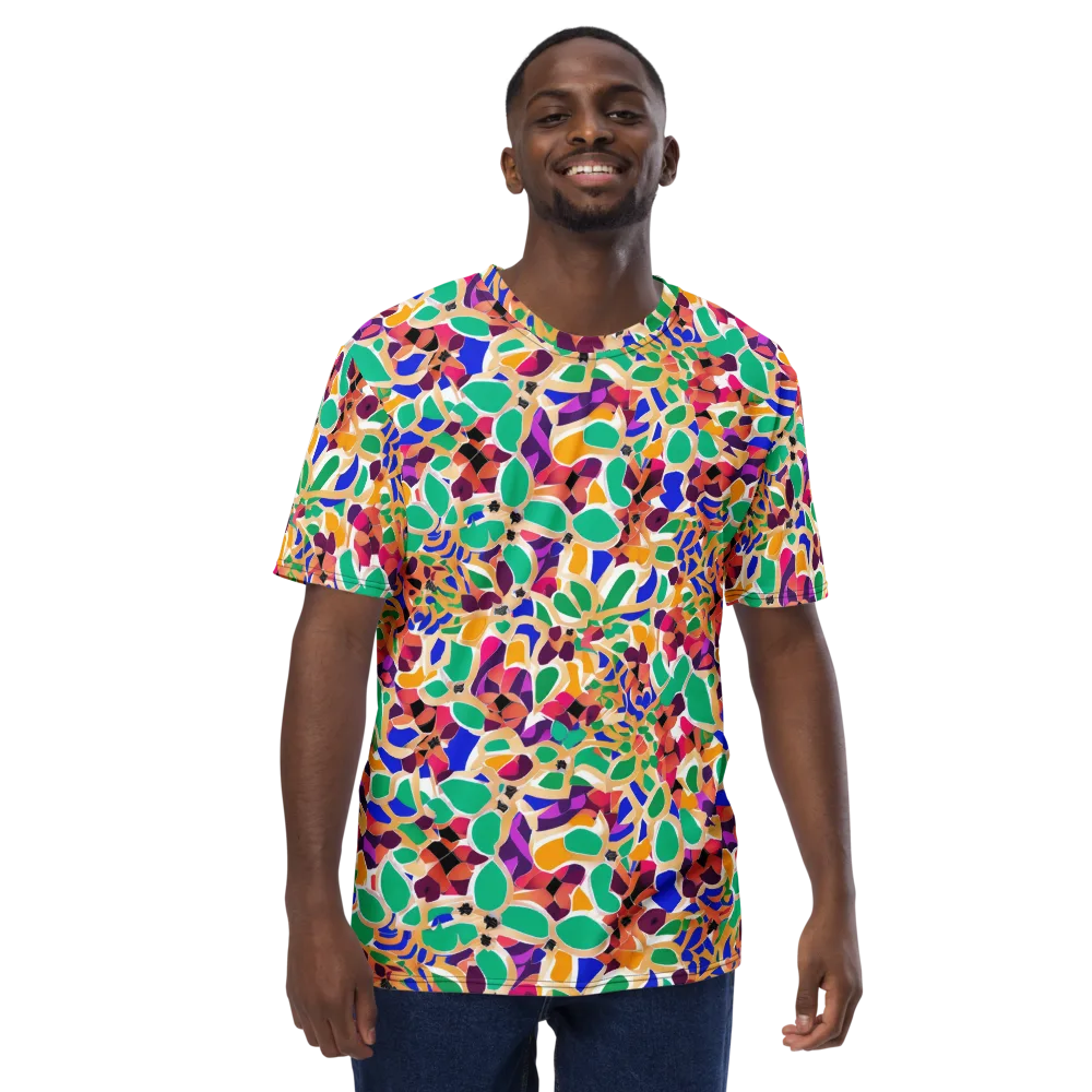 Confetti Bloom on Men's Crew Neck T-Shirt — Front