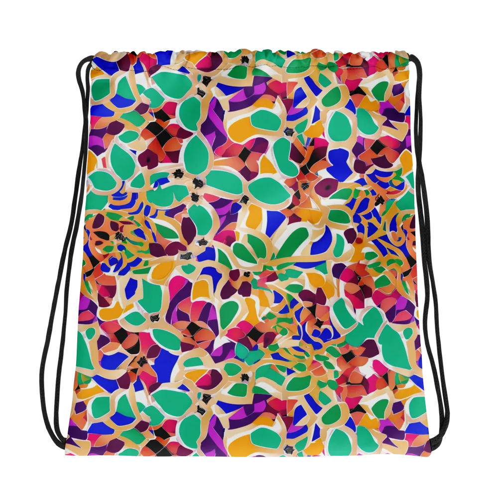 Confetti Bloom on Drawstring Bag — Photo