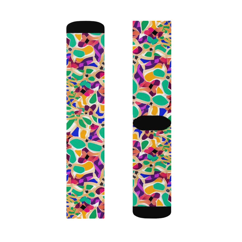 Confetti Bloom on Socks — Left Sock
