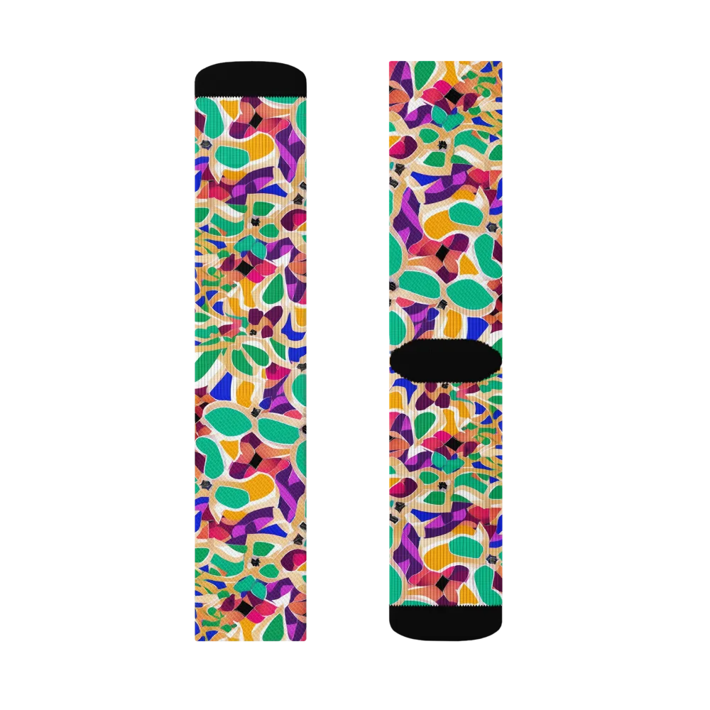 Confetti Bloom on Socks — Right Sock