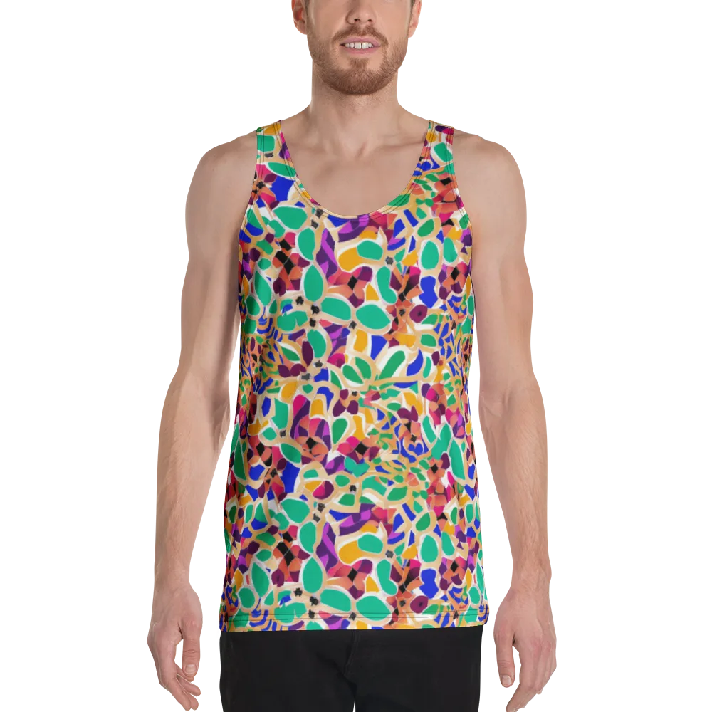 Confetti Bloom on Men's Tank Top — Front